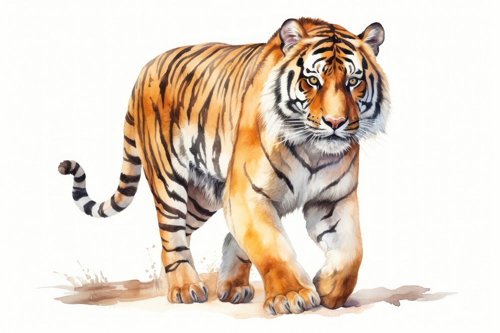 Tiger wildlife animal mammal. AI generated Image by rawpixel.