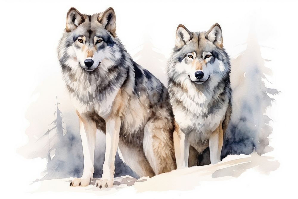 Animal mammal wolf pet. AI generated Image by rawpixel.