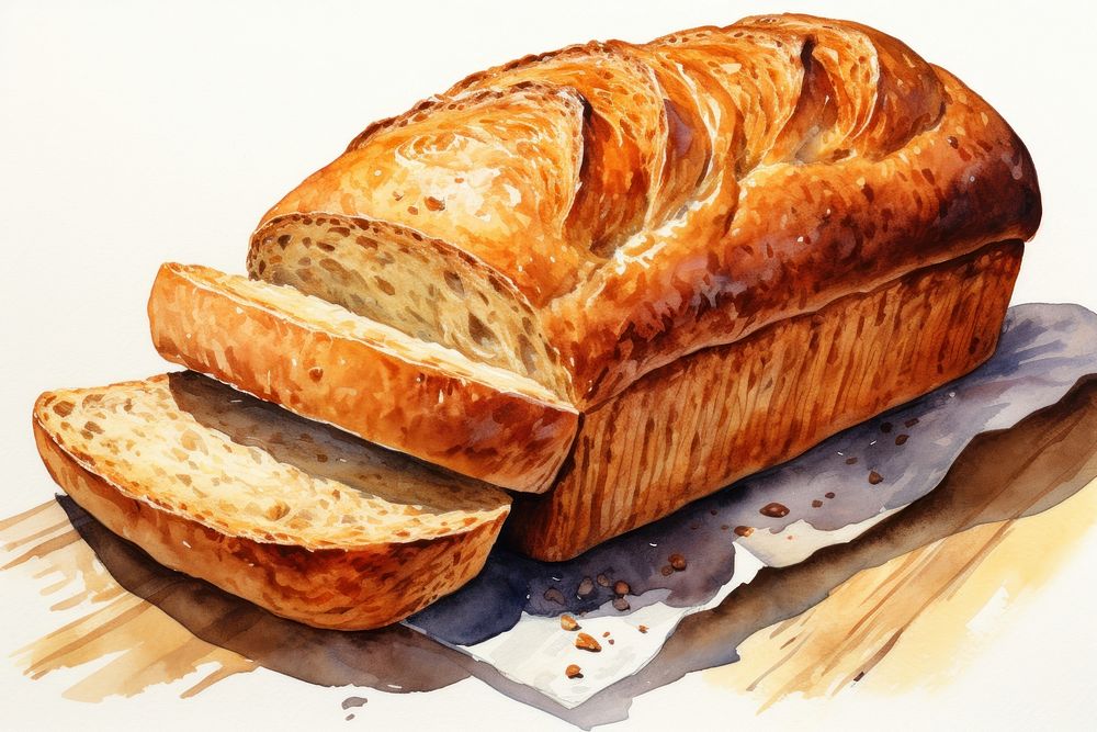 Bread food viennoiserie sourdough. AI generated Image by rawpixel.