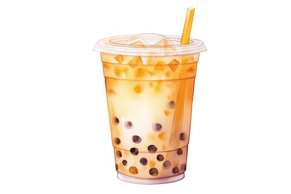 Drink refreshment disposable bubble tea. AI generated Image by rawpixel.