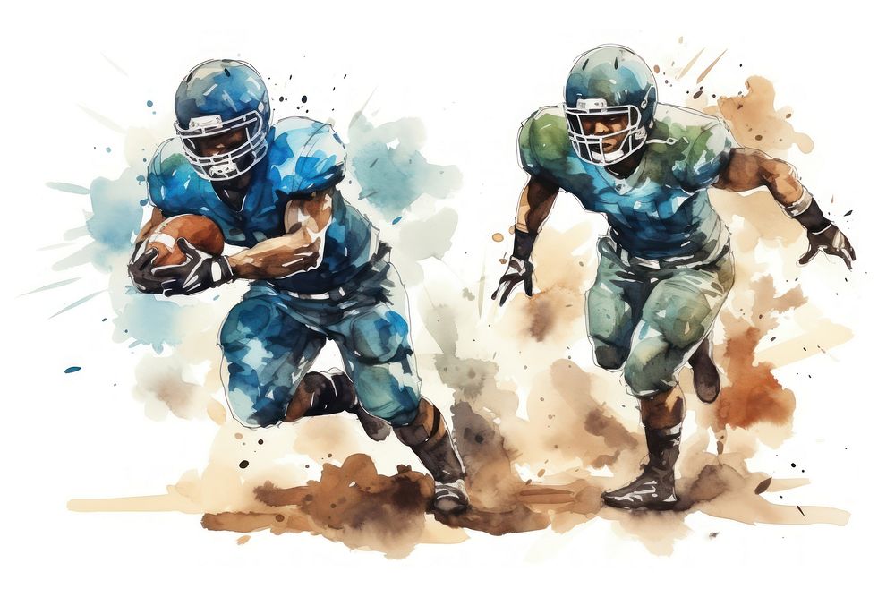 Football helmet sports player. AI generated Image by rawpixel.