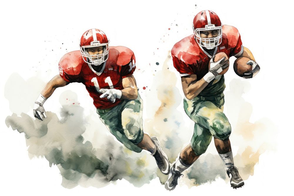 Football helmet player sports. AI generated Image by rawpixel.