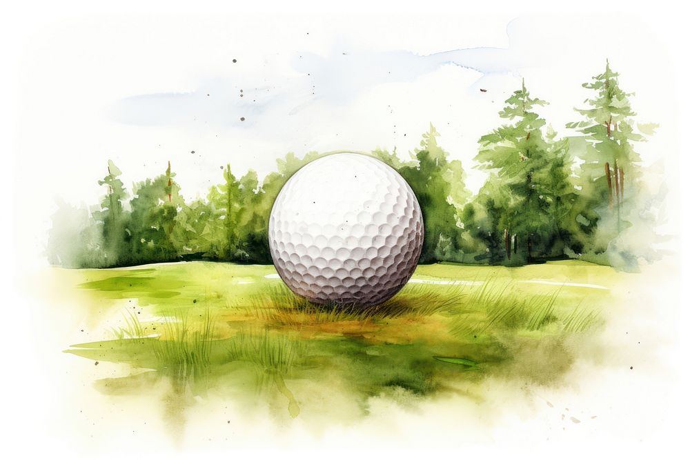 Golf sports ball recreation. 