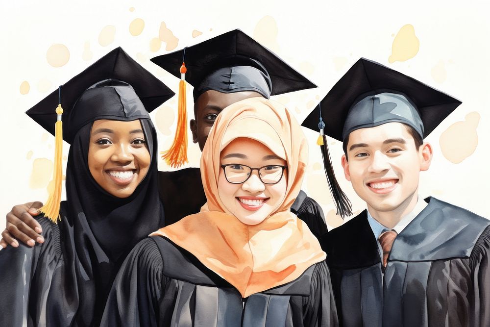 Graduation student school adult. AI generated Image by rawpixel.