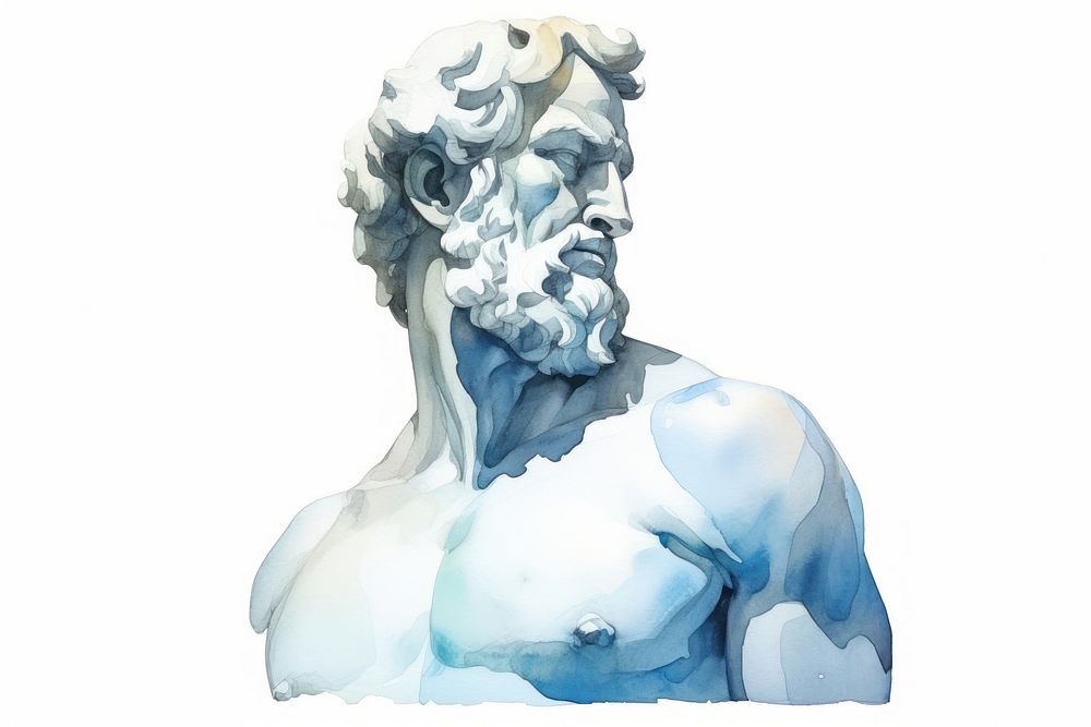 Sculpture art drawing statue. AI generated Image by rawpixel.