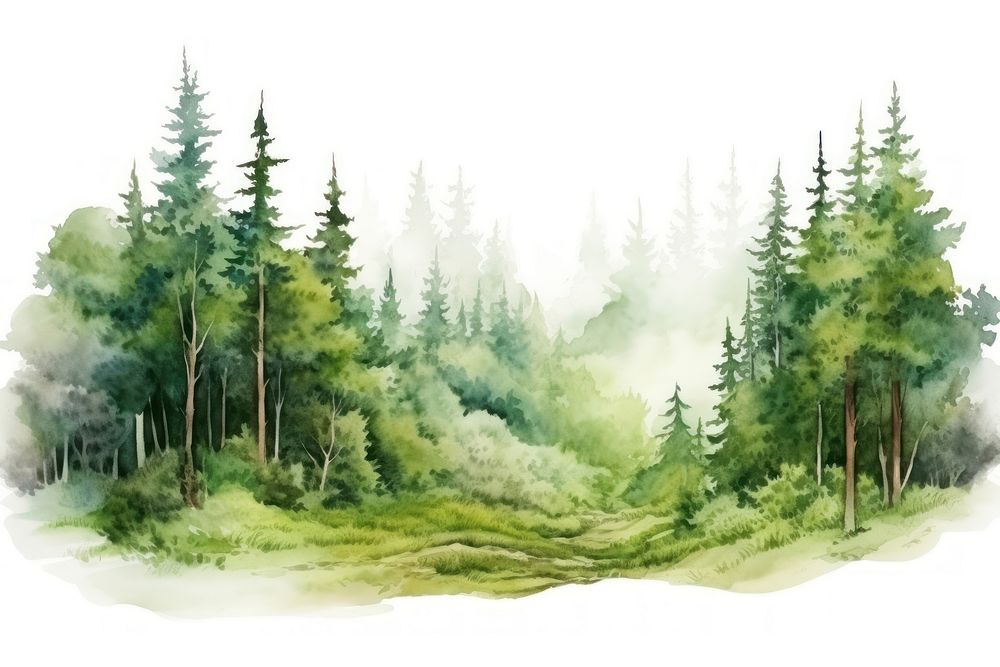 Landscape forest vegetation outdoors. AI generated Image by rawpixel.
