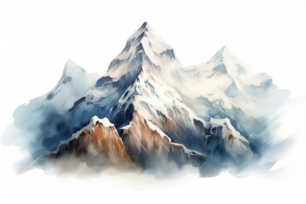 Mountain landscape outdoors glacier. AI generated Image by rawpixel.