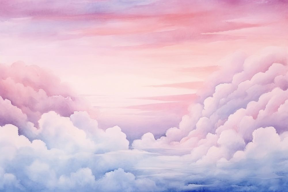 Sky nature cloud tranquility. AI generated Image by rawpixel.
