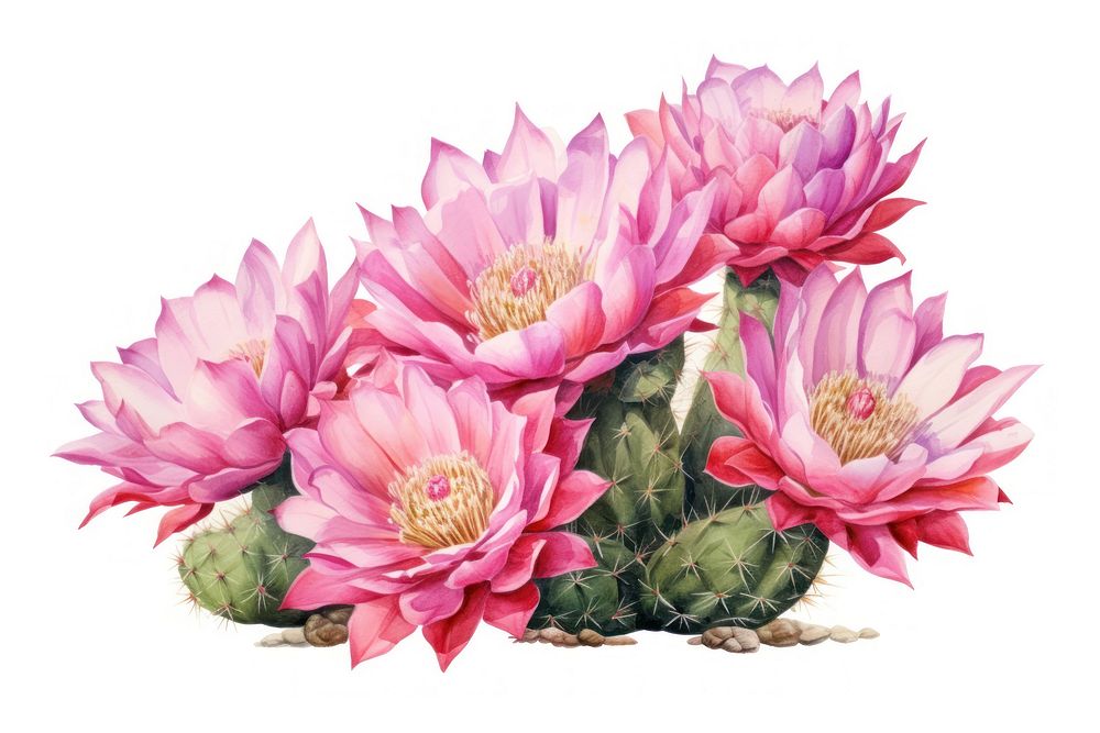 Cactus flower dahlia petal. AI generated Image by rawpixel.