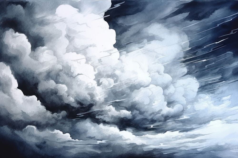 Sky nature cloud storm. AI generated Image by rawpixel.