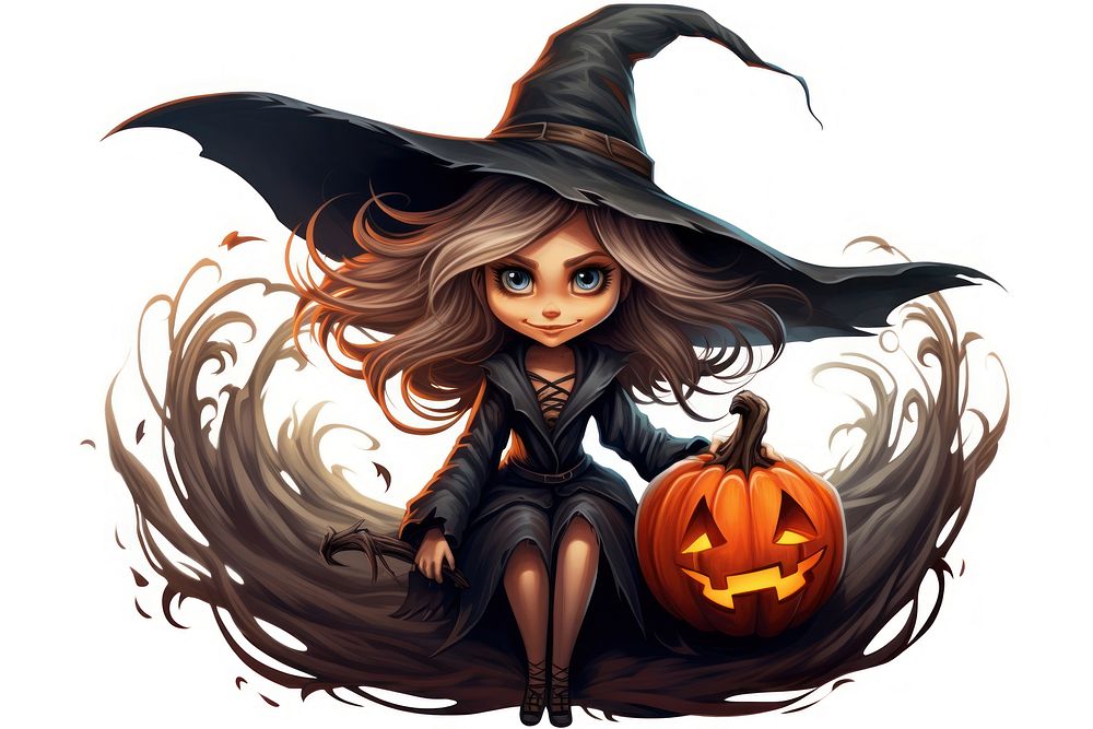 Halloween cartoon adult face. AI generated Image by rawpixel.