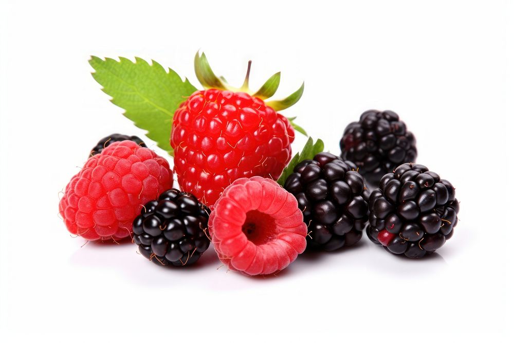 Blackberry raspberry berries fruit. AI generated Image by rawpixel.