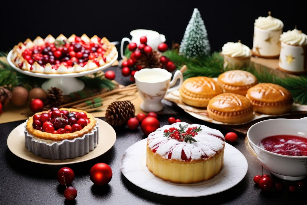 Food celebration christmas dessert. AI generated Image by rawpixel.