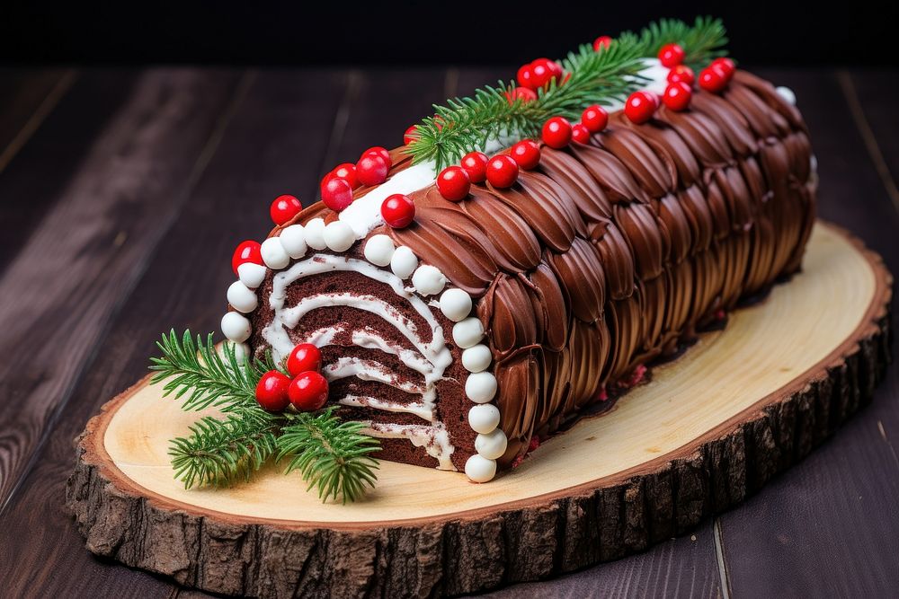 Cake christmas dessert icing. AI generated Image by rawpixel.
