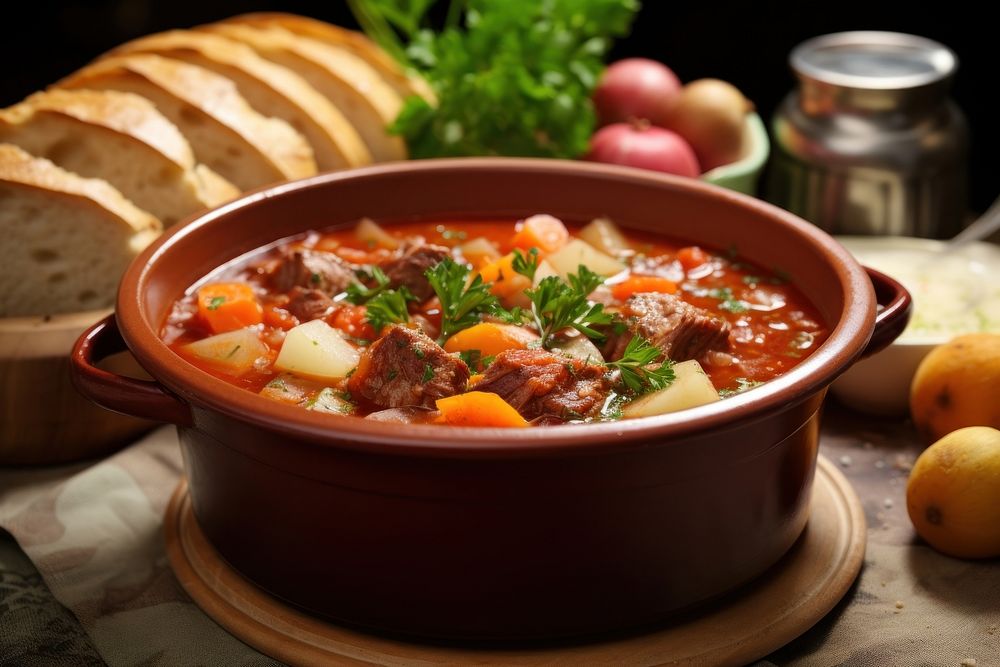 Food stew meal dish. AI generated Image by rawpixel.