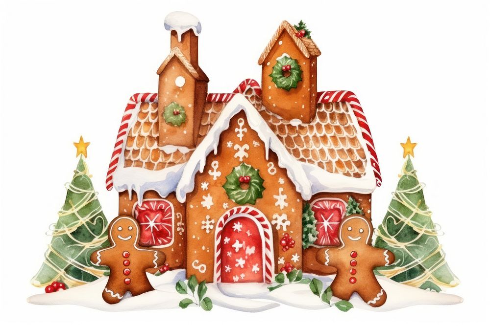 Gingerbread celebration christmas dessert. AI generated Image by rawpixel.