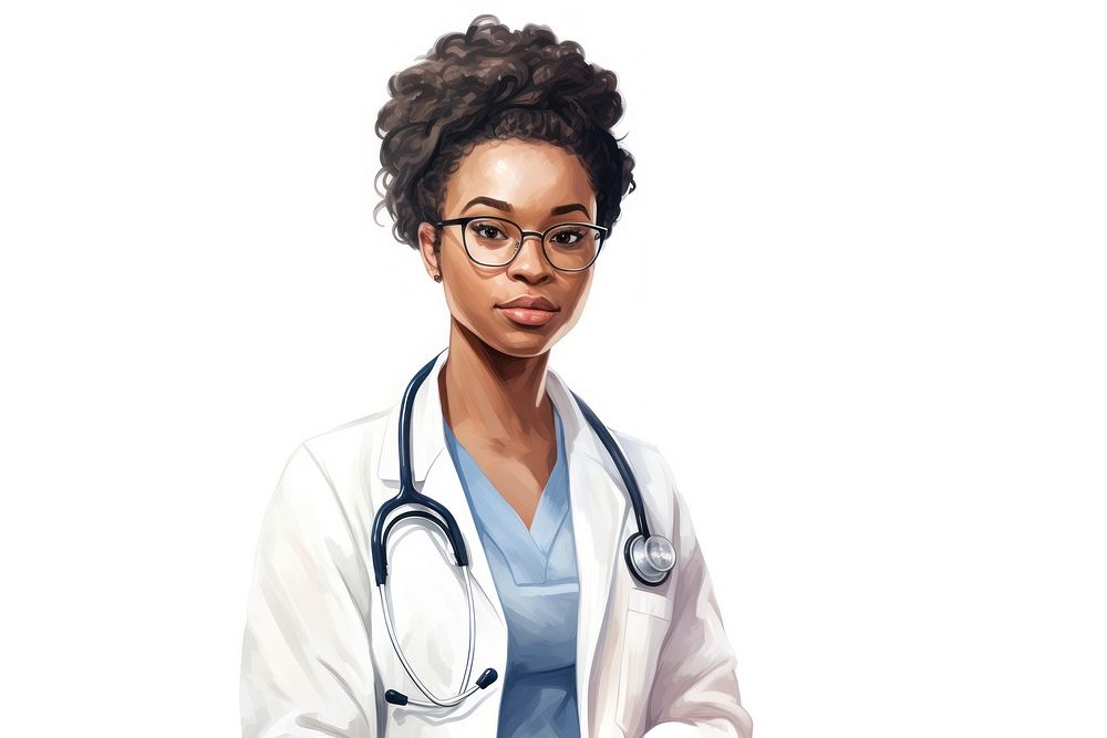 Portrait glasses doctor adult. AI generated Image by rawpixel.