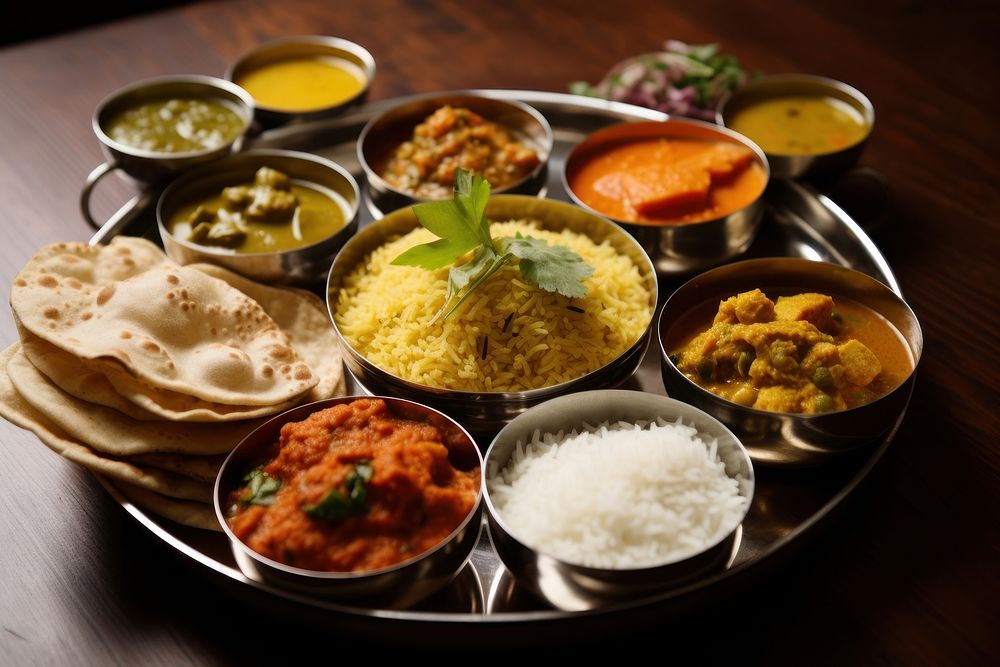 Food curry lunch plate. AI generated Image by rawpixel.