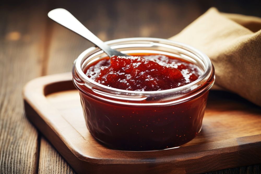 Food jam strawberry preserves. AI generated Image by rawpixel.