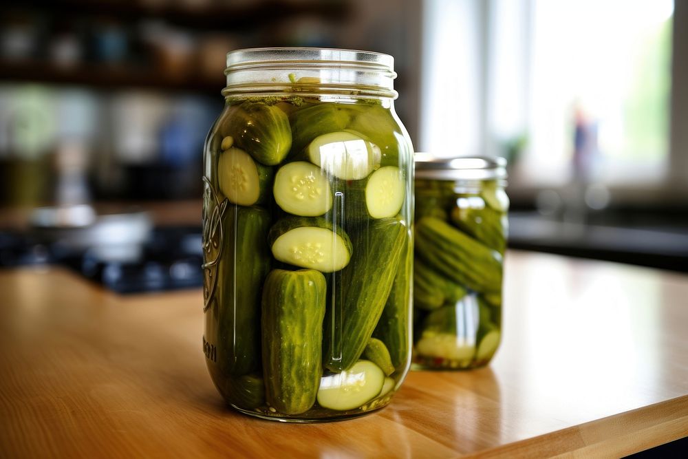 Pickle food jar container. AI generated Image by rawpixel.