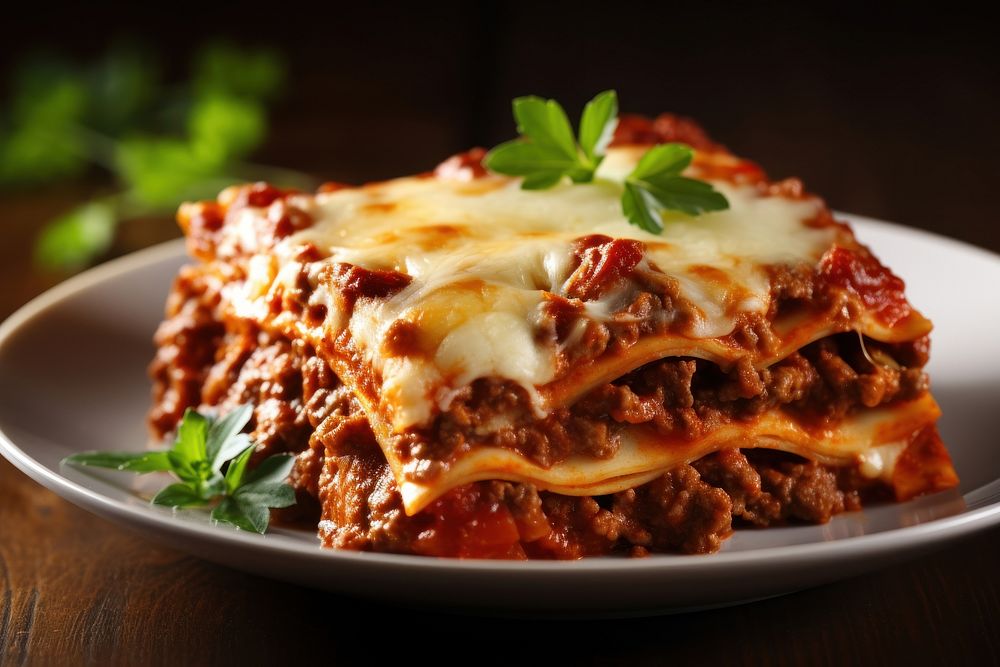 Lasagna pasta food vegetable. AI generated Image by rawpixel.