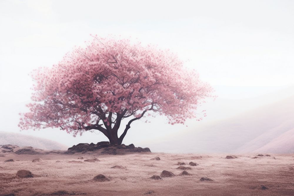 Blossom nature landscape outdoors. AI generated Image by rawpixel.