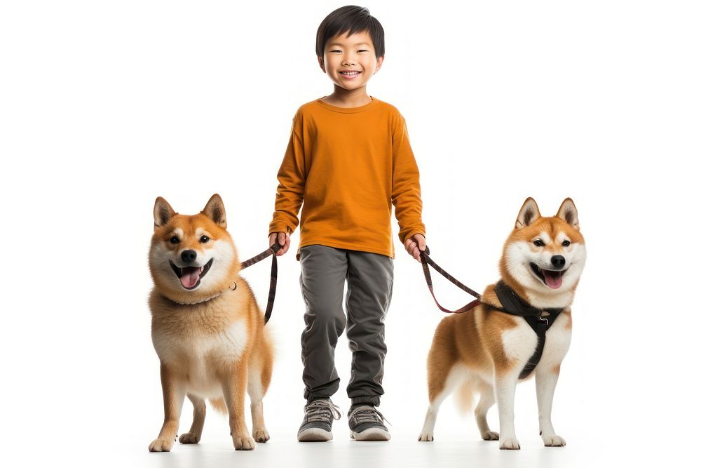 Dog mammal animal leash. AI generated Image by rawpixel.