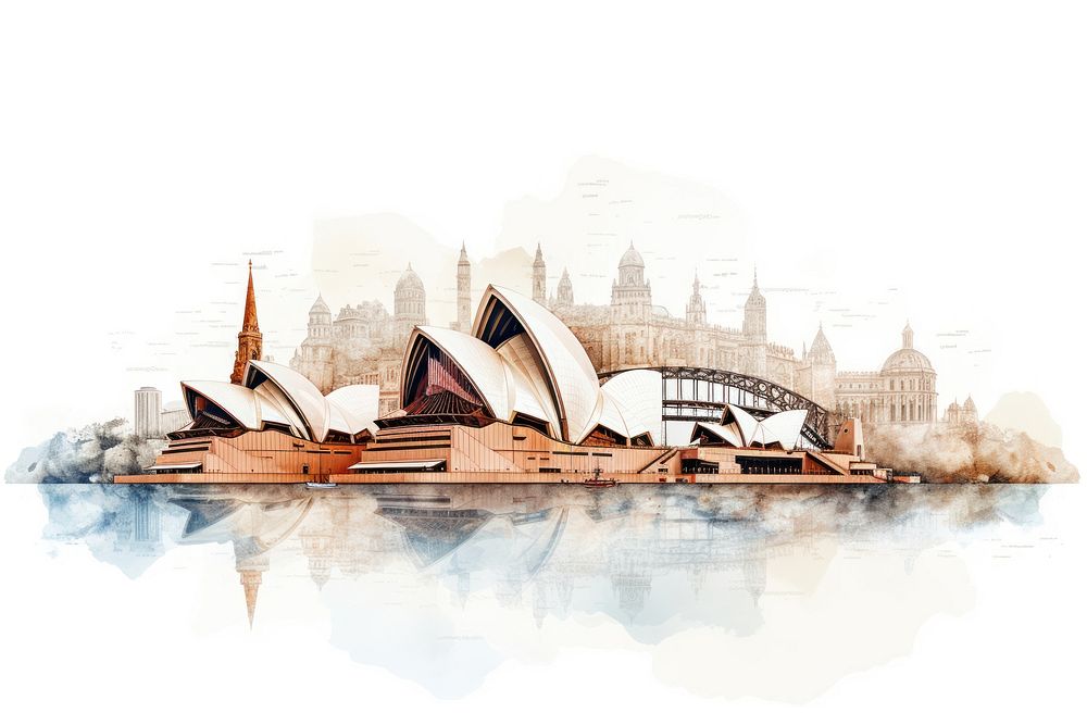 Architecture landmark building tourism. AI generated Image by rawpixel.