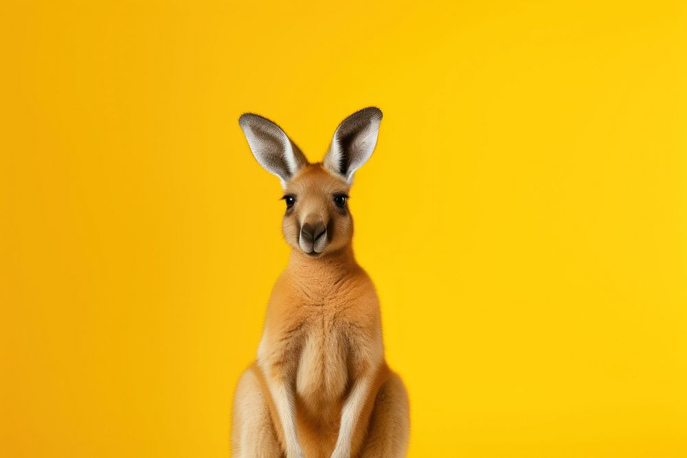 Kangaroo wallaby animal mammal. AI generated Image by rawpixel.