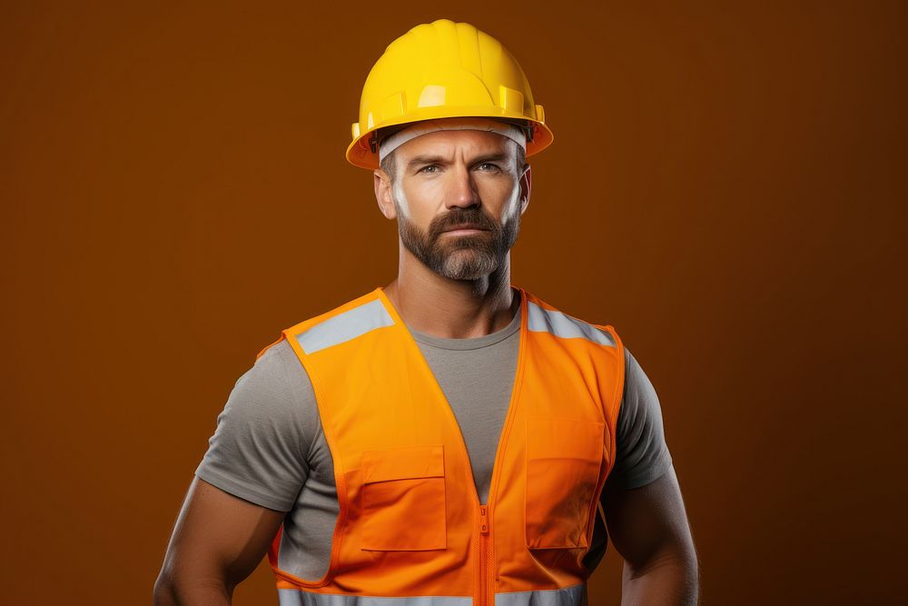 Construction hardhat helmet worker. AI generated Image by rawpixel.