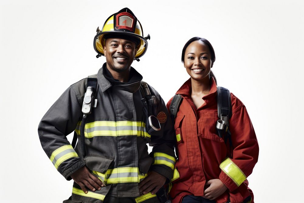 Firefighter helmet female adult. AI generated Image by rawpixel.