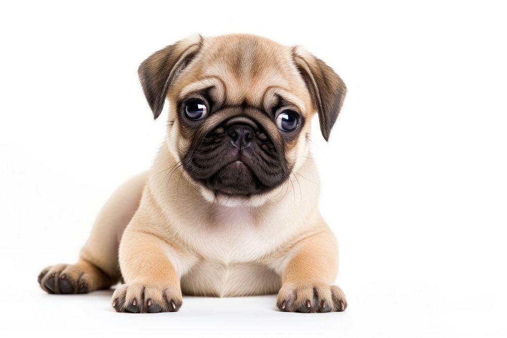Puppy pug animal mammal. AI generated Image by rawpixel.