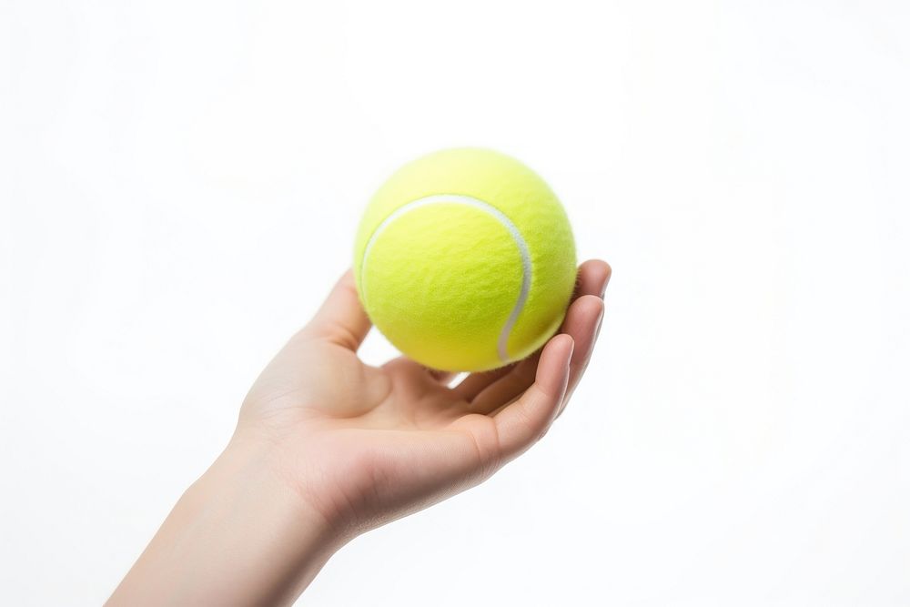 Tennis ball holding sports. AI generated Image by rawpixel.