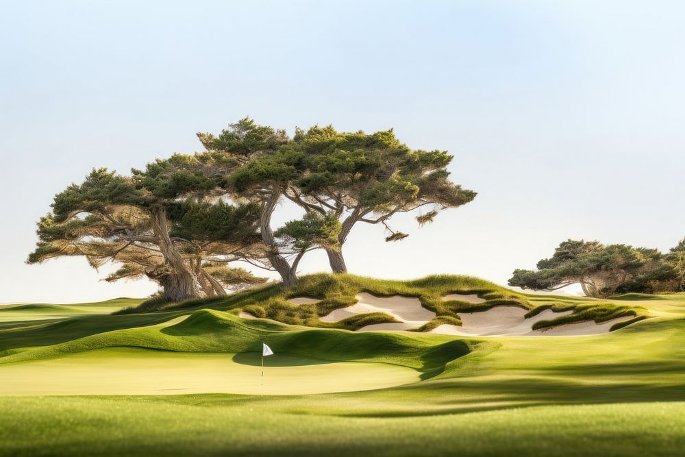 Golf outdoors nature sports. AI generated Image by rawpixel.
