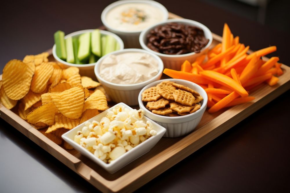 Snack plate food meal. AI generated Image by rawpixel.