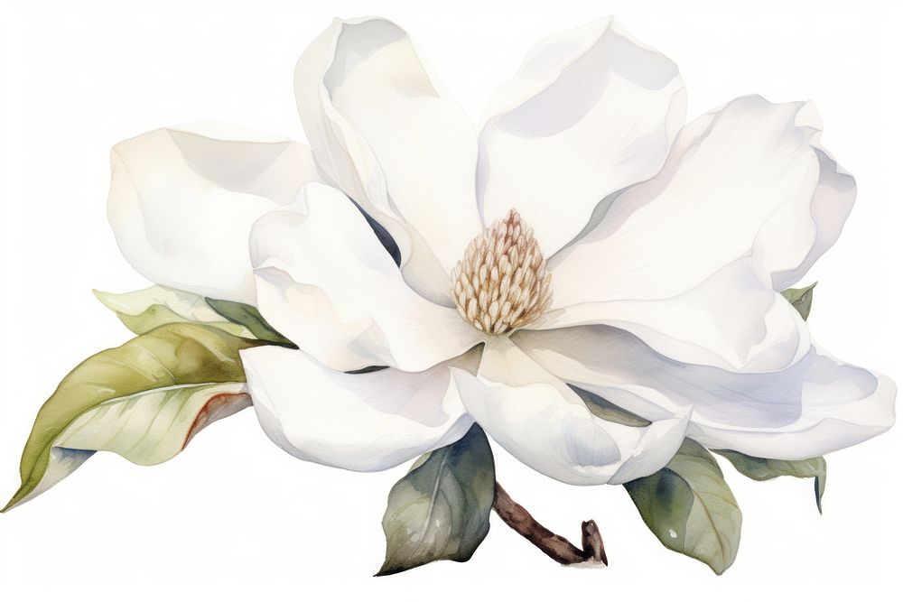 Blossom magnolia flower petal. AI generated Image by rawpixel.