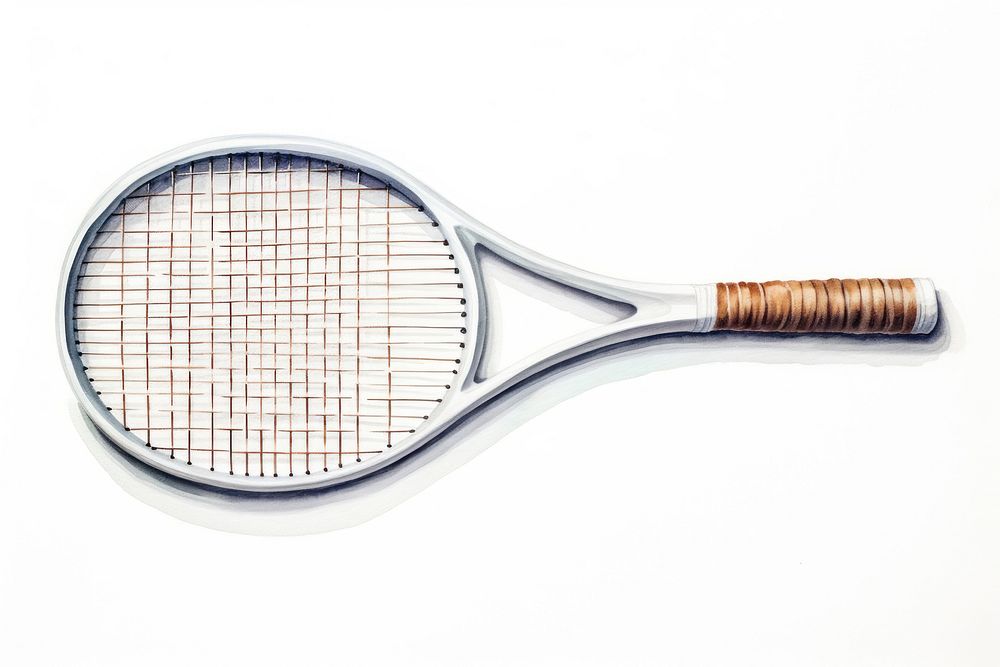 Racket tennis tennis racket string. AI generated Image by rawpixel.