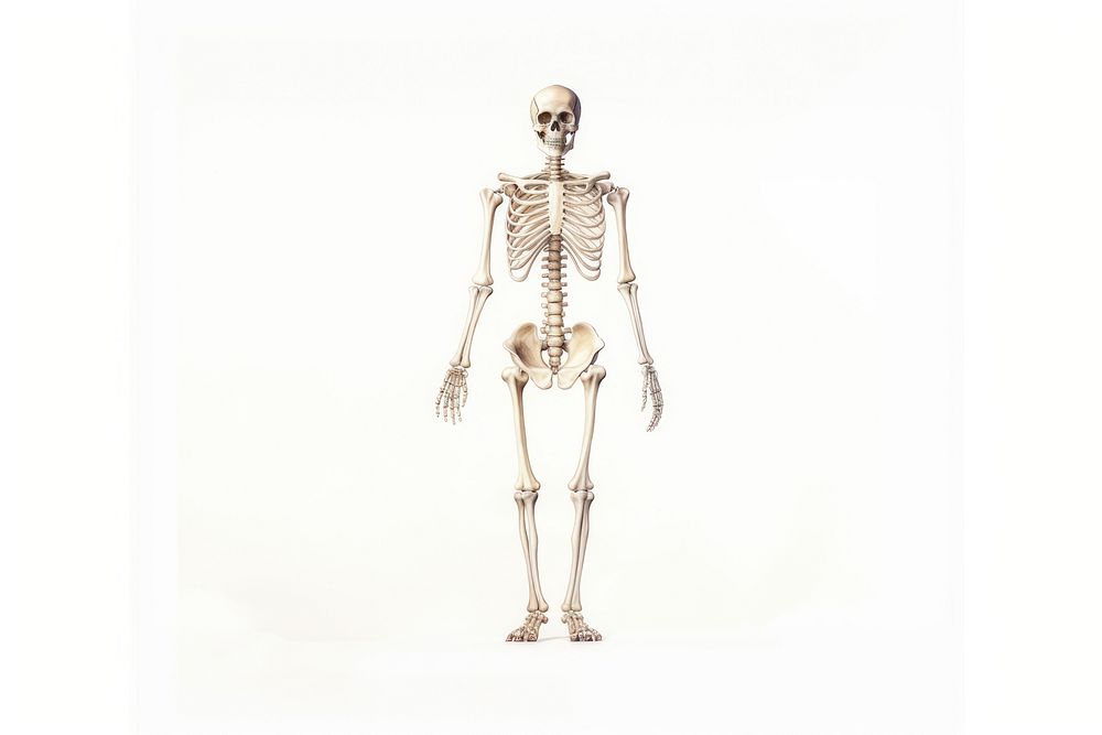 Skeleton history anatomy person. AI generated Image by rawpixel.