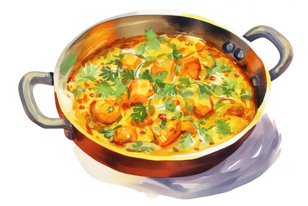 Curry food stew meal. AI generated Image by rawpixel.
