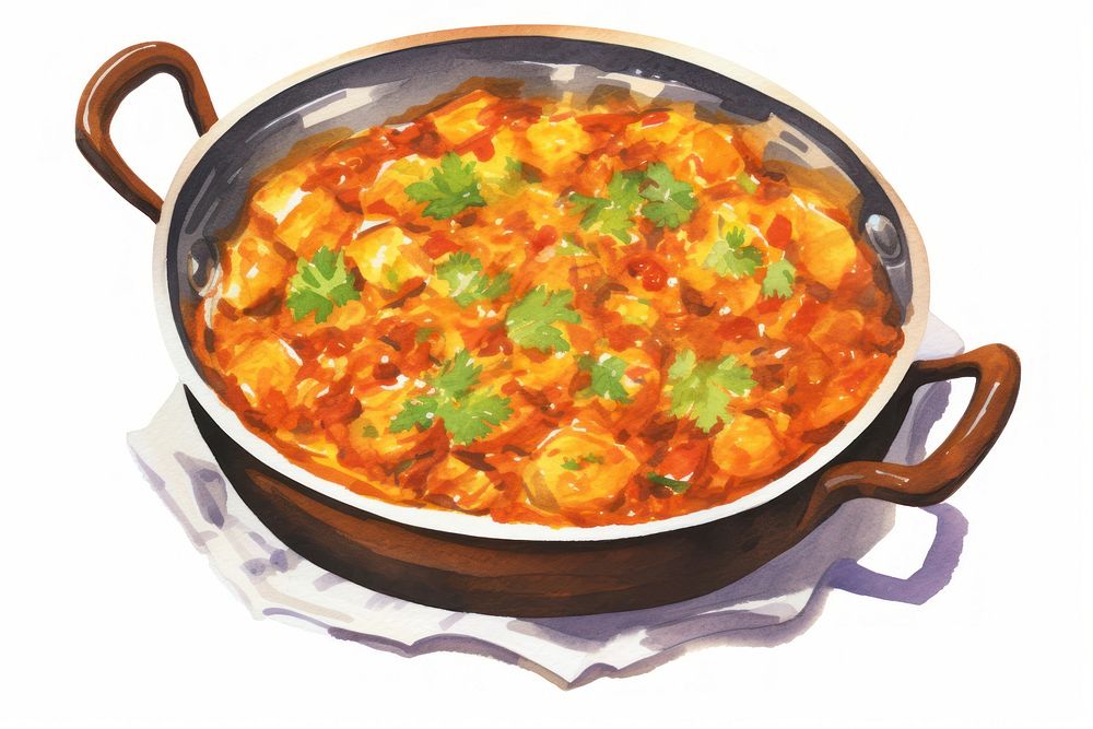 Curry plate food stew. AI generated Image by rawpixel.
