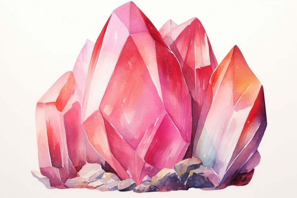 Mineral crystal quartz accessories. AI generated Image by rawpixel.