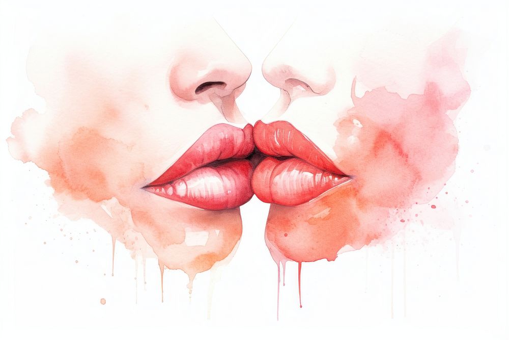 Lipstick creativity cosmetics painting. AI generated Image by rawpixel.