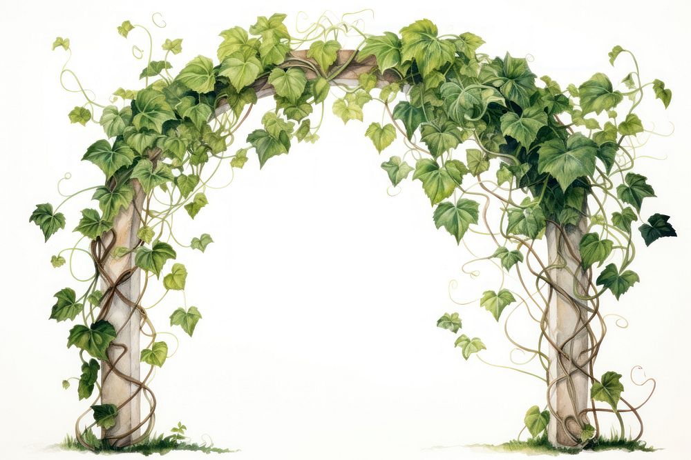 Plant arch vine ivy. AI generated Image by rawpixel.