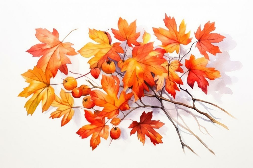 Maple plant leaf tree. AI generated Image by rawpixel.