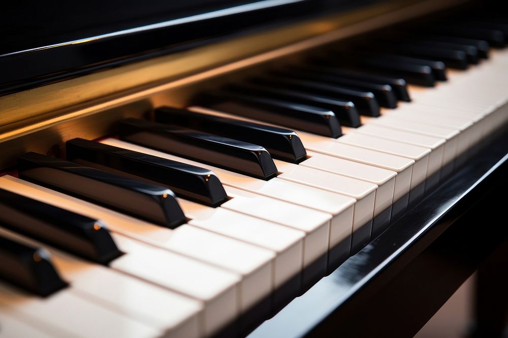 Piano keyboard harpsichord performance. 