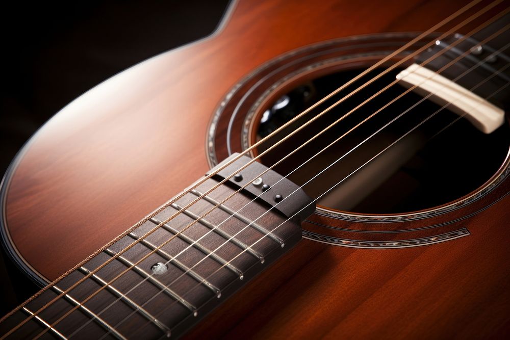 Guitar performance fretboard string. AI generated Image by rawpixel.