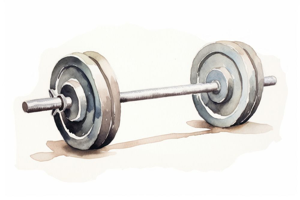 Barbell sports wheel gym. AI generated Image by rawpixel.