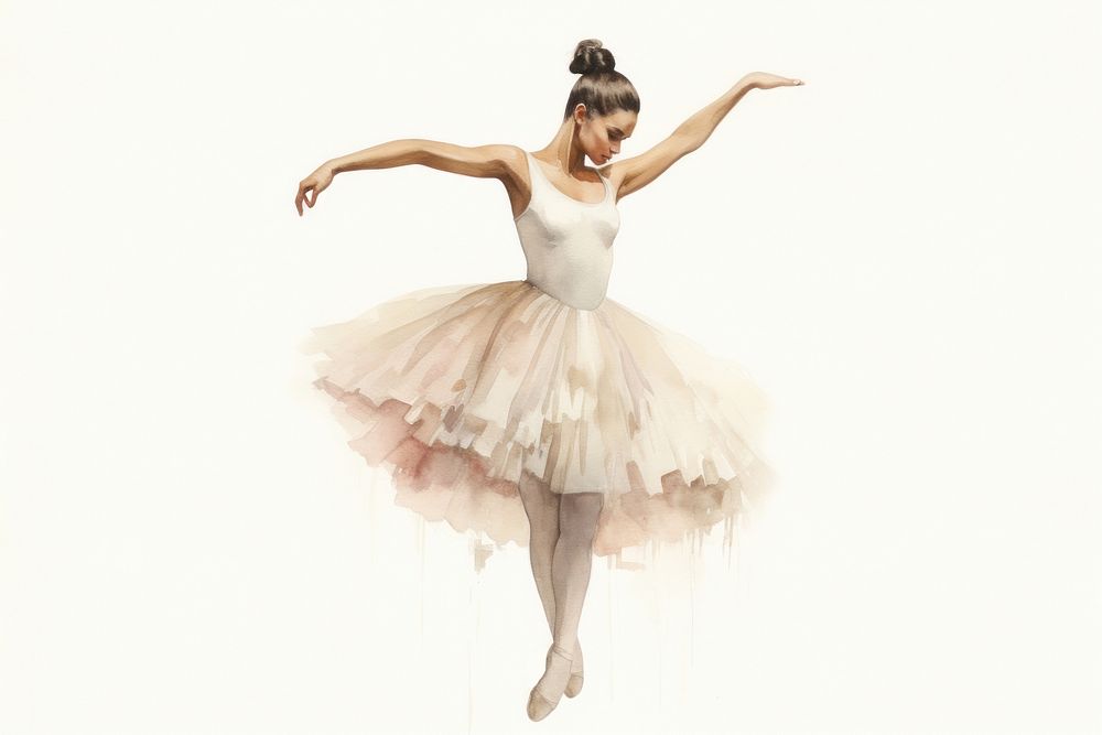 Dancing ballet dancer white. AI generated Image by rawpixel.
