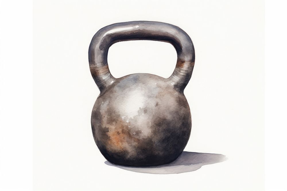 White background determination weightlifting bodybuilding. AI generated Image by rawpixel.