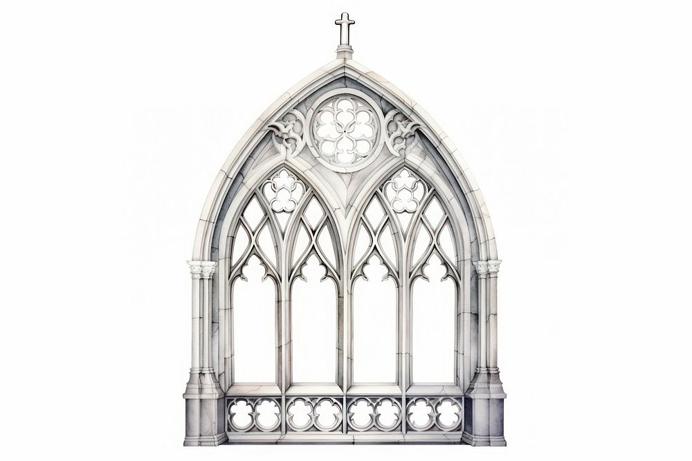 Architecture building worship window. AI generated Image by rawpixel.